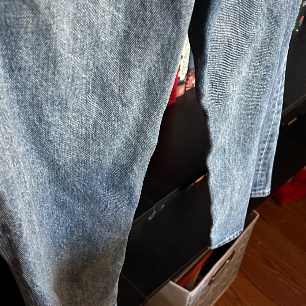 Denim Forum Women’s Washed Blue Slim Straight Jeans - Picture 7 of 8